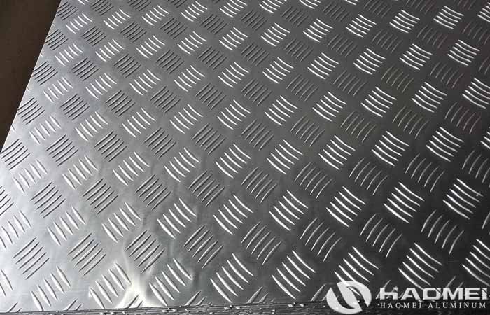 five bar aluminum tread plate