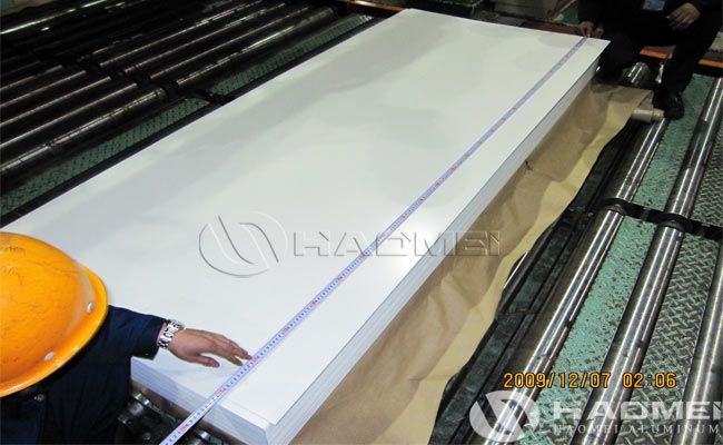 white aluminum sheet 4x8