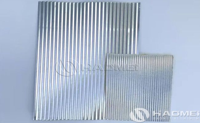 corrugated aluminum cladding